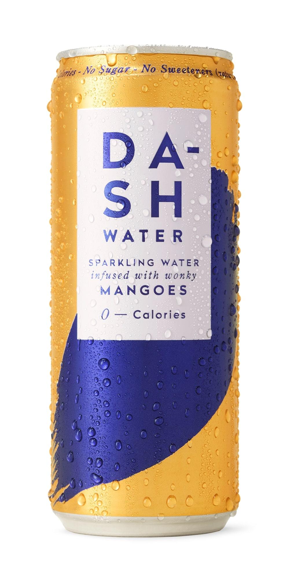 Dash Water - Sparkling Mango Refreshing sparkling beverage by Dash, composed of British sparkling water and infused with British blackcurrant extract, brings a real twist to sparkling water.