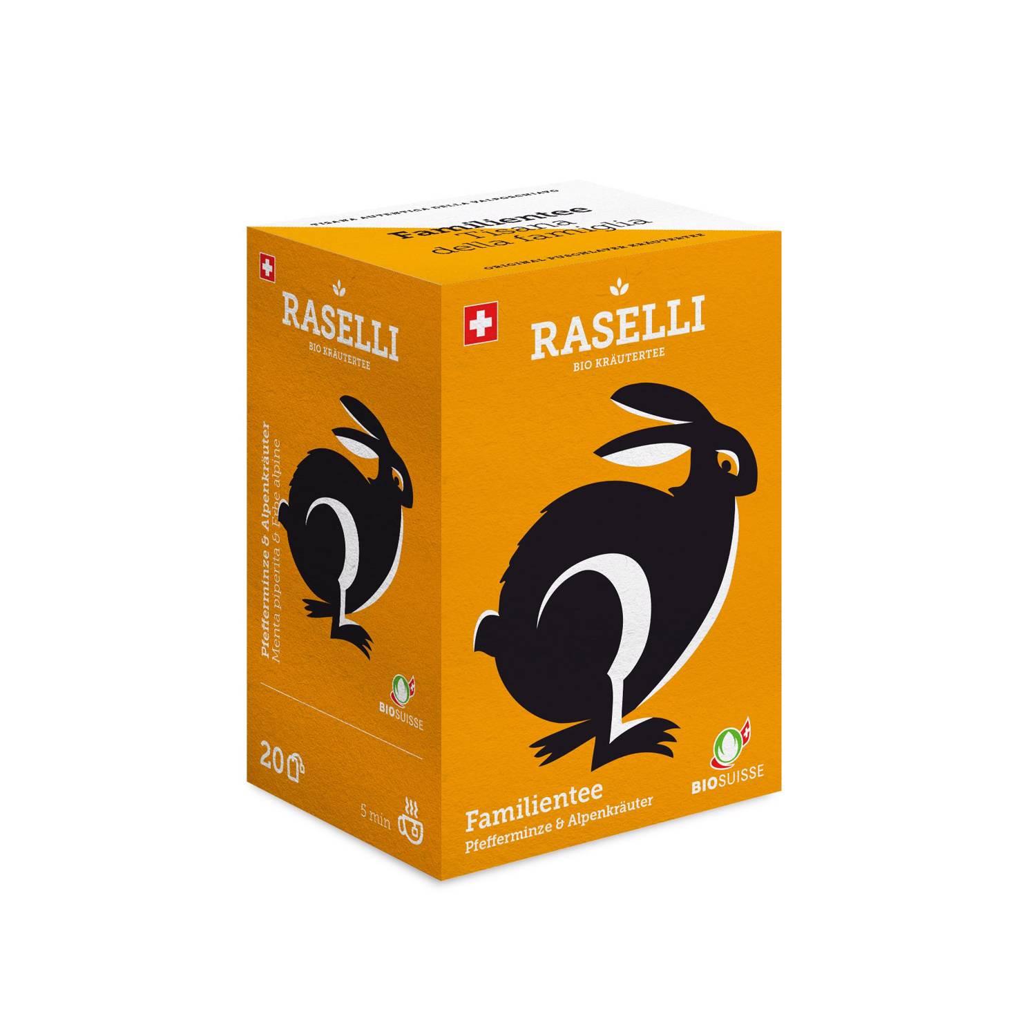 Bio-Bud Herbal tea Family 20 Tea b. Miscela famiglia con menta piperita ed erbe alpine 