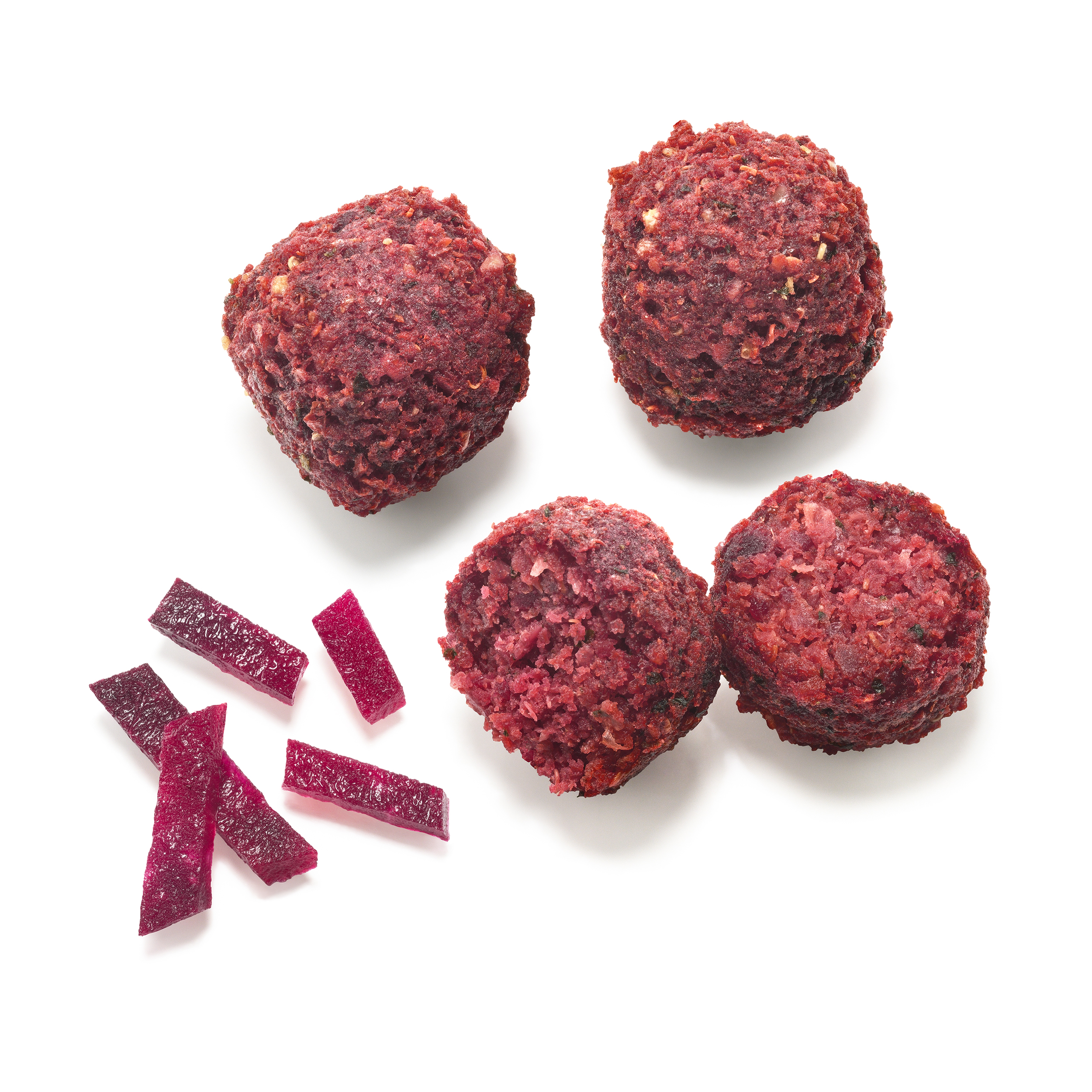 Falafel beetroot 12g, fried, 6 x 1000g null