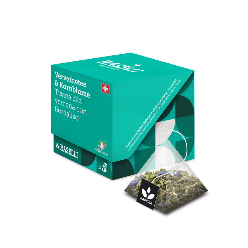 Bio-Bud Herbal tea Vervain 15 P. Miscela alla verbena con fiordaliso