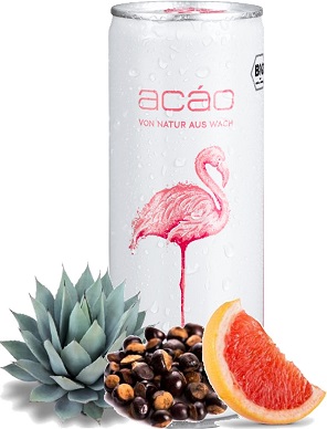 acáo BIO Energy Drink Pink Grapefr. This energy drink is based on the caffeine-containing guarana plant and is enriched with delicious fruit juices and concentrates. And all from organic cultivation. You need a fruity kick in the morning to catch the bus or train? You want to prevent your eyes from falling shut in front of your team in the next meeting? You've had a tiring day and you'd actually like to do some sport today?Wake up with the power of nature. Without added sugar, without unnecessary chemicals, without a guilty consci