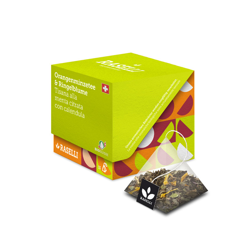 Bio-Bud Orange mint marigold 15 pyr Miscela menta citrata con calendula