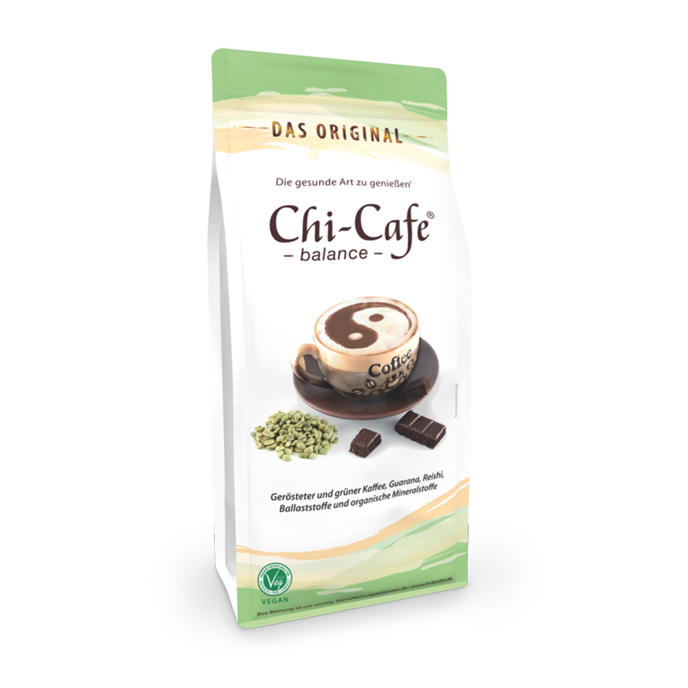 Chi-Cafe Balance 1kg Boisson en poudre avec du café, des fibres, des mineraux et aromatisant.
